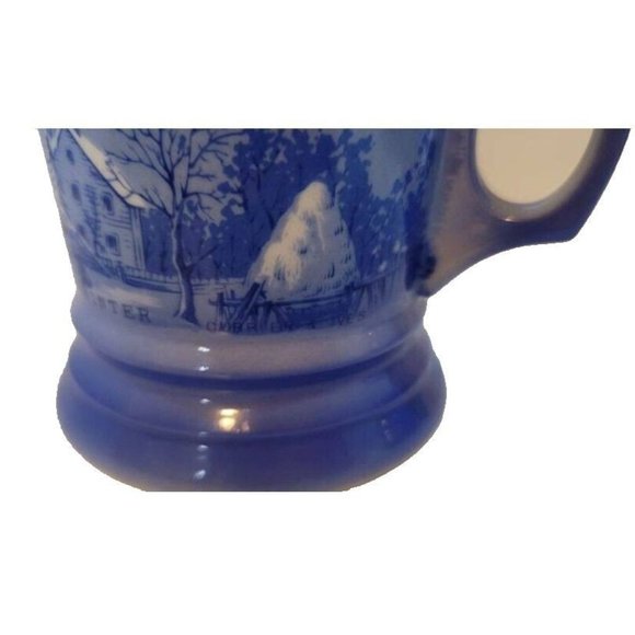 Currier & Ives Tea Set Hot Cocoa Set Christmas Cocoa Winter Homestead - Picture 9 of 10